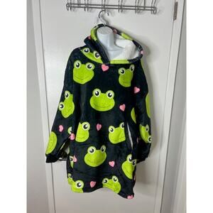 Huglanket Unisex Frog Oversized Hooded Blanket ~ One Size